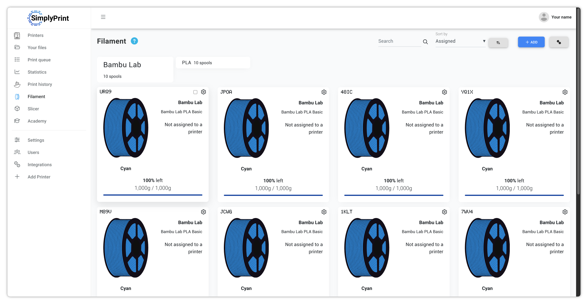 The Filament Manager